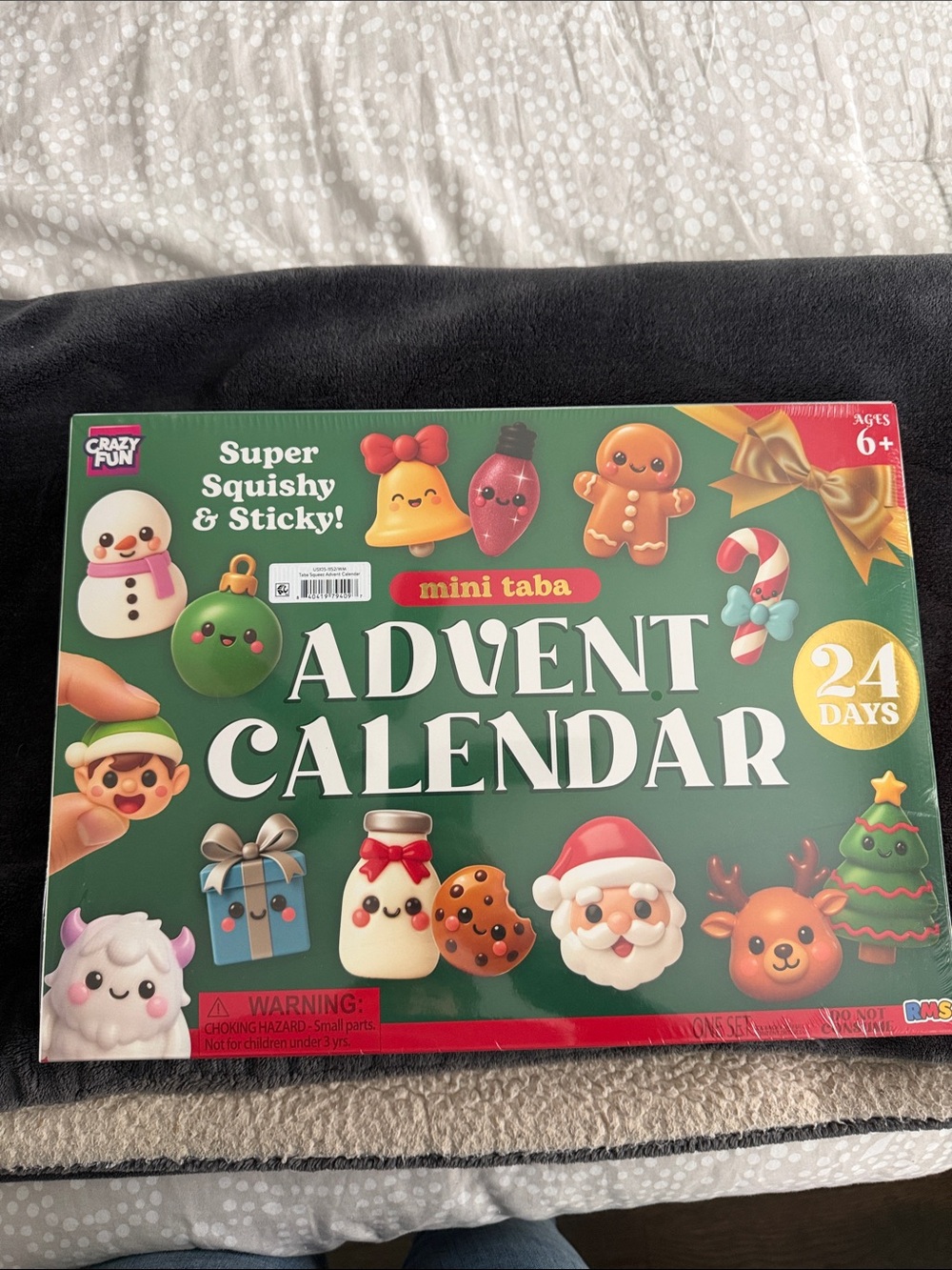 Mini Taba Advent Calendar by Crazy Gun 24 Days of Squishy Holiday Surprises NWT